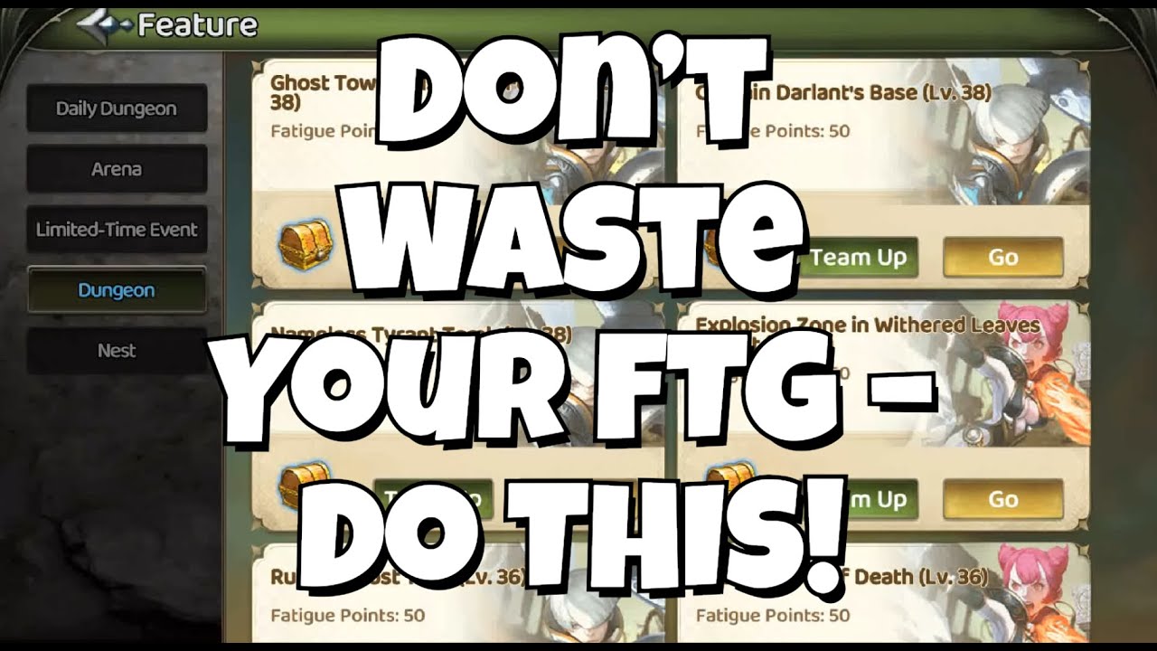 Maximize Your FTG Usage – Easy Gold & Loot! | Dragon Nest: REbirth of Legend