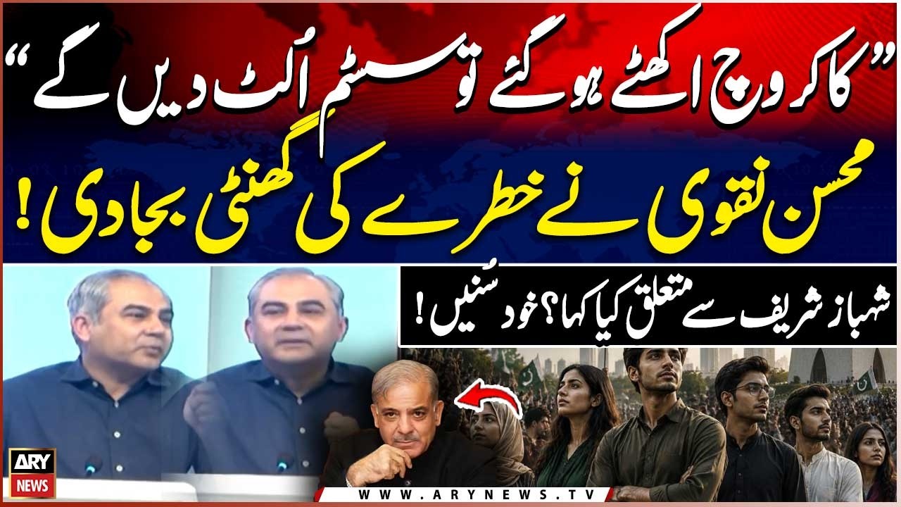 Mohsin Naqvi's Bold Statement on Pakistan's System and PM Shehbaz Sharif