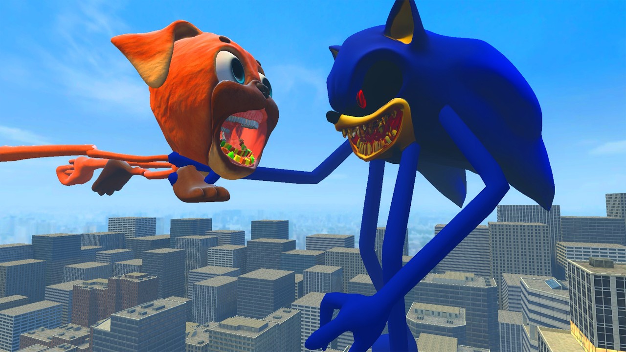 I CREATED SONIC EXE SMILEY'S VS SHIN CHOMPY CHASEY TAPES In Garry's Mod!