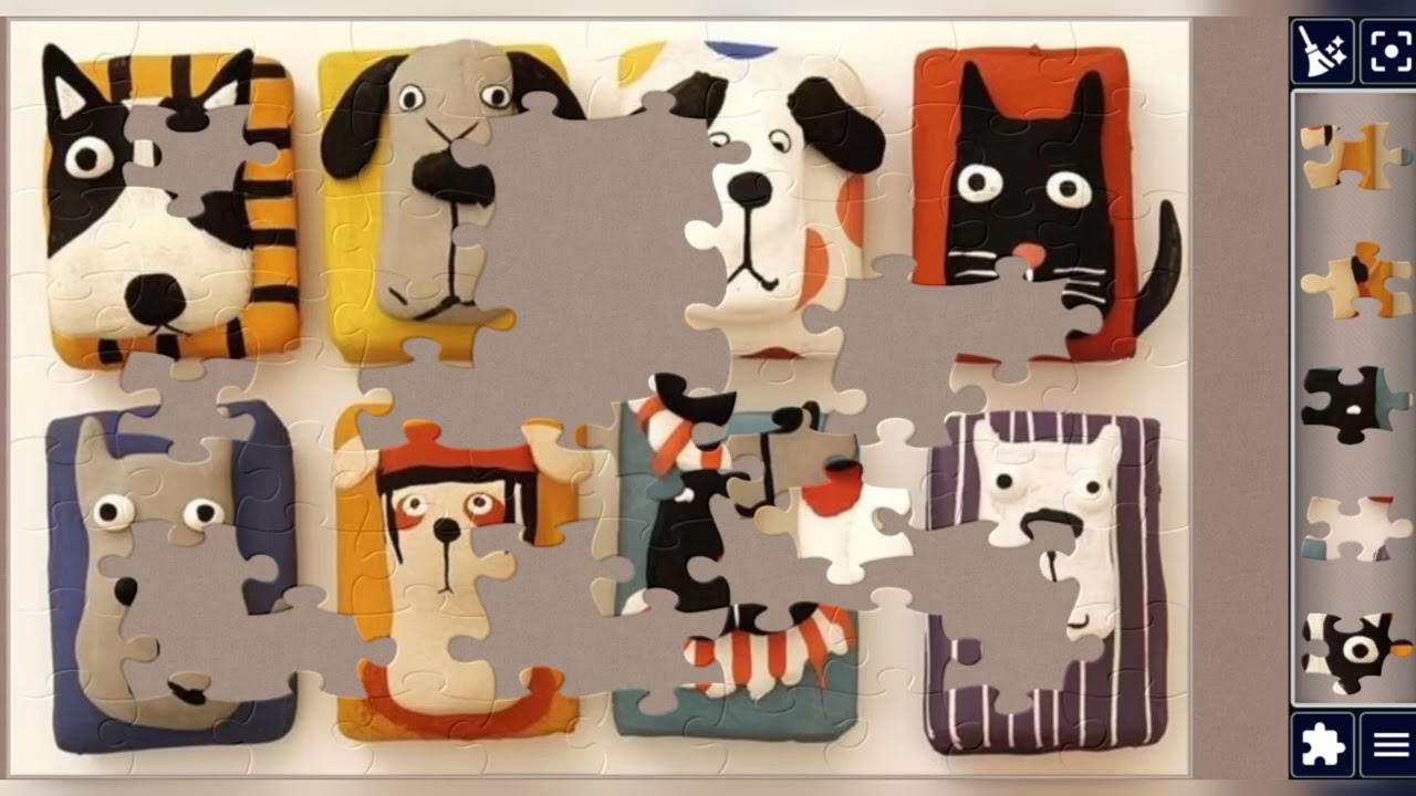 Playful Pet Patchwork jigsaw😸🐶🧩//@jigsawart4512 