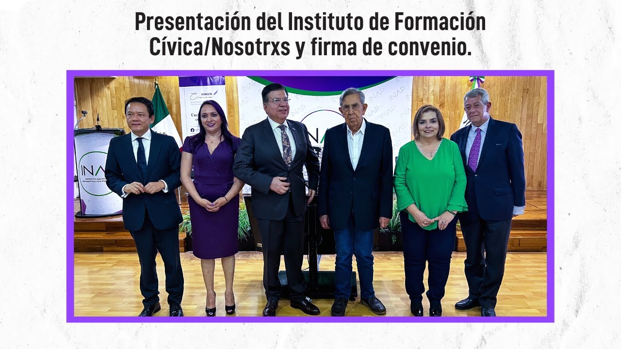 Firma de convenio con el Instituto Nacional de Administración Pública.