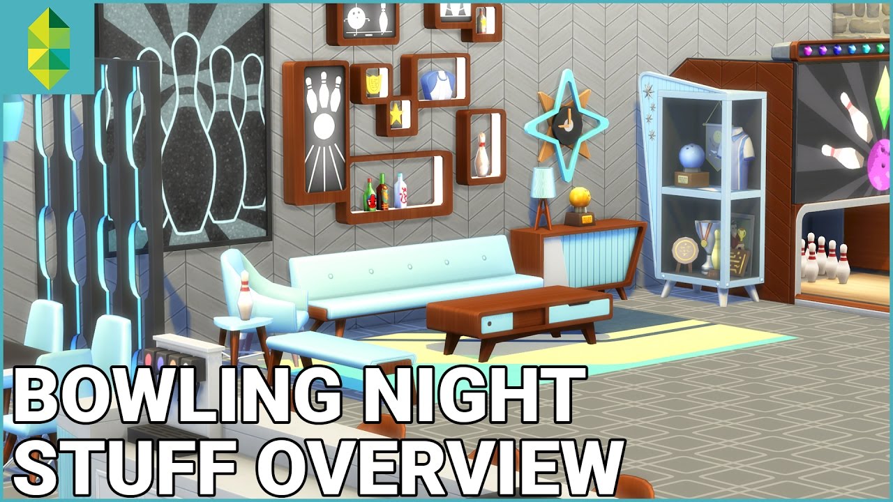 The Sims 4 Bowling Night Stuff - Build & Buy Overview