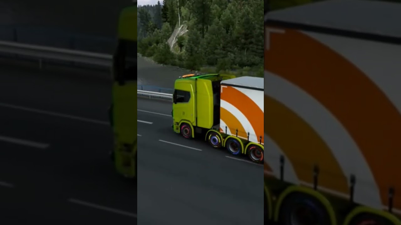 ETS SHORTS 34 Break test ABS #like #subscribe #euro #gaming #ets2 #simulation #gameplay #trending