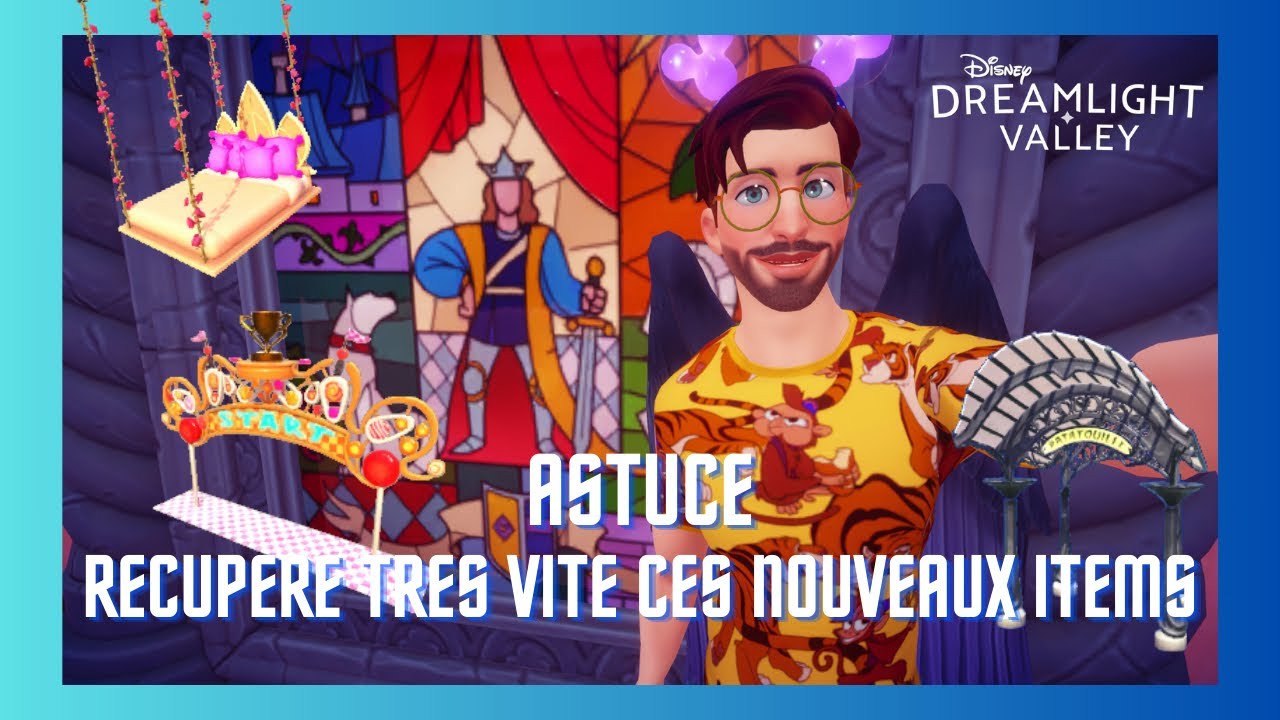 DISNEY DREAMLIGHT VALLEY : astuce ➡️ recupere très facilement les items à fragments 🛒🚒🛏️