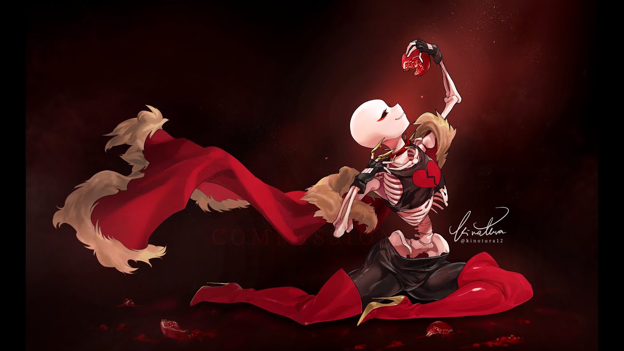 【Fell!Lust sans】Making & Speedpaint // UndertaleAU