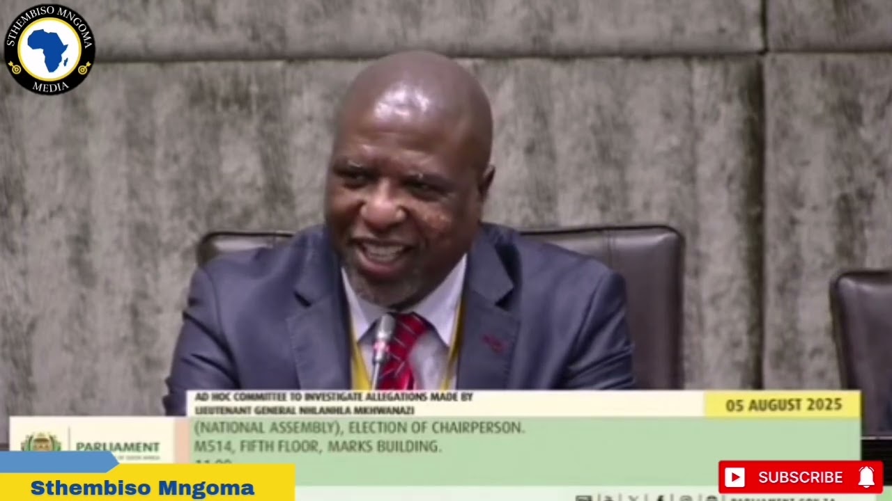 Ad Hoc Committee on General Nhlanhla  Mkhwanazi Allegations Now Has a Chairperson