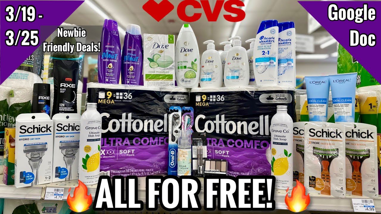 CVS Free & Cheap Couponing Deals & Haul | 3/19 - 3/25 | Easy Money Makers! | Newbie Friendly Deals