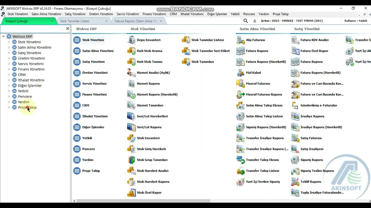Akınsoft Wolvox 8 Proje Scripti (İnşaat Sektörü)