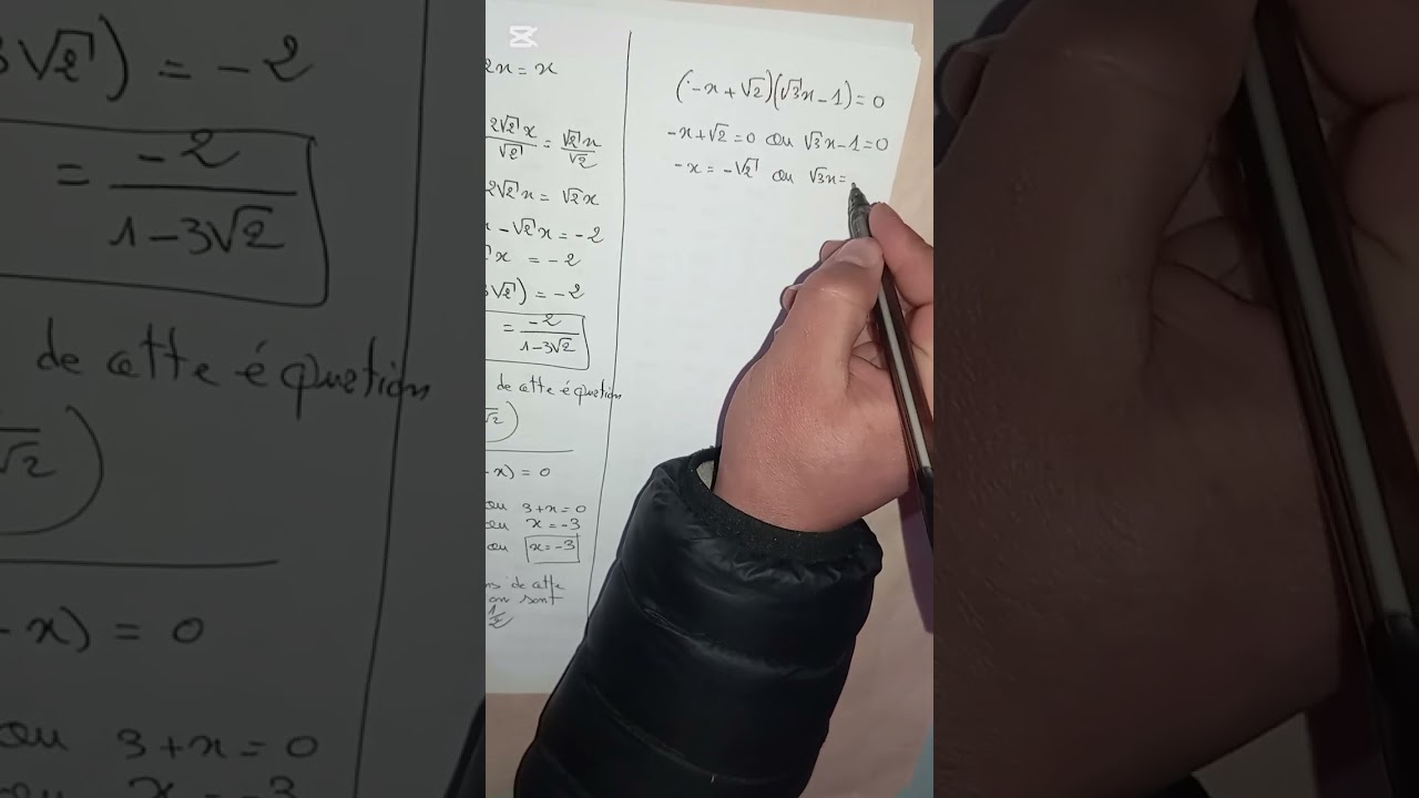 Exercice sur les équations 3AC
