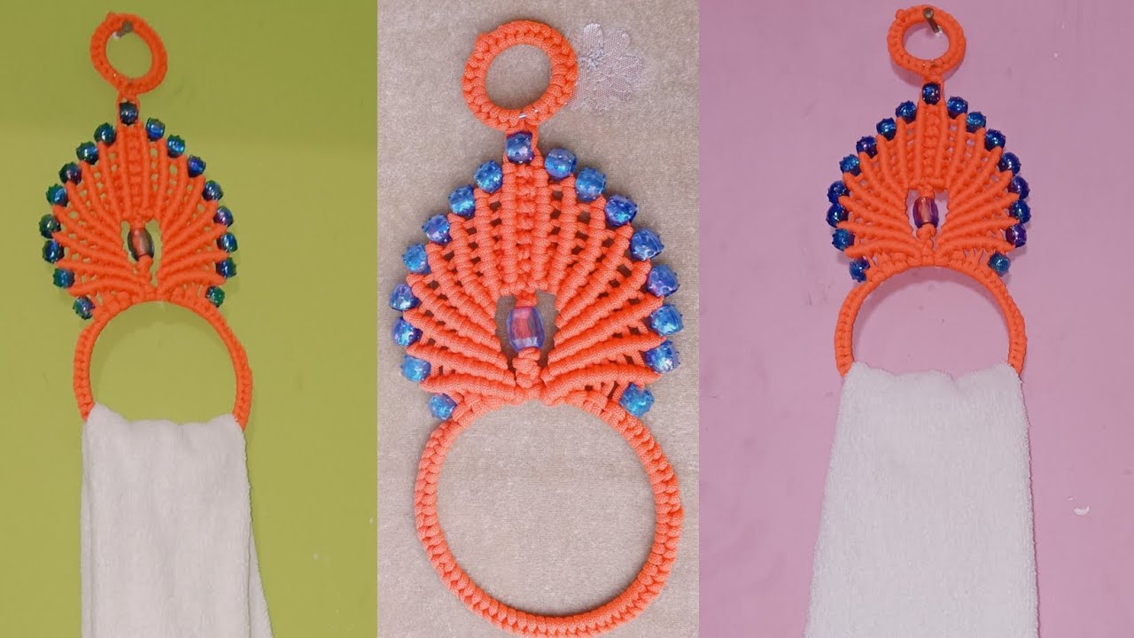 ❤️Macrame new towel hanger design❤️ || #diy #beautiful #macrame #diy #viralvideo 