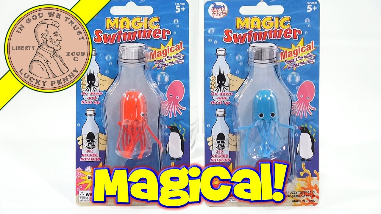 Magic Swimmers Warm Fuzzy Swimming Creatures Fun Novelty Toy!