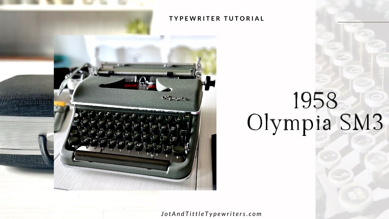 1958 Olympia SM3 | Typing Demo Video