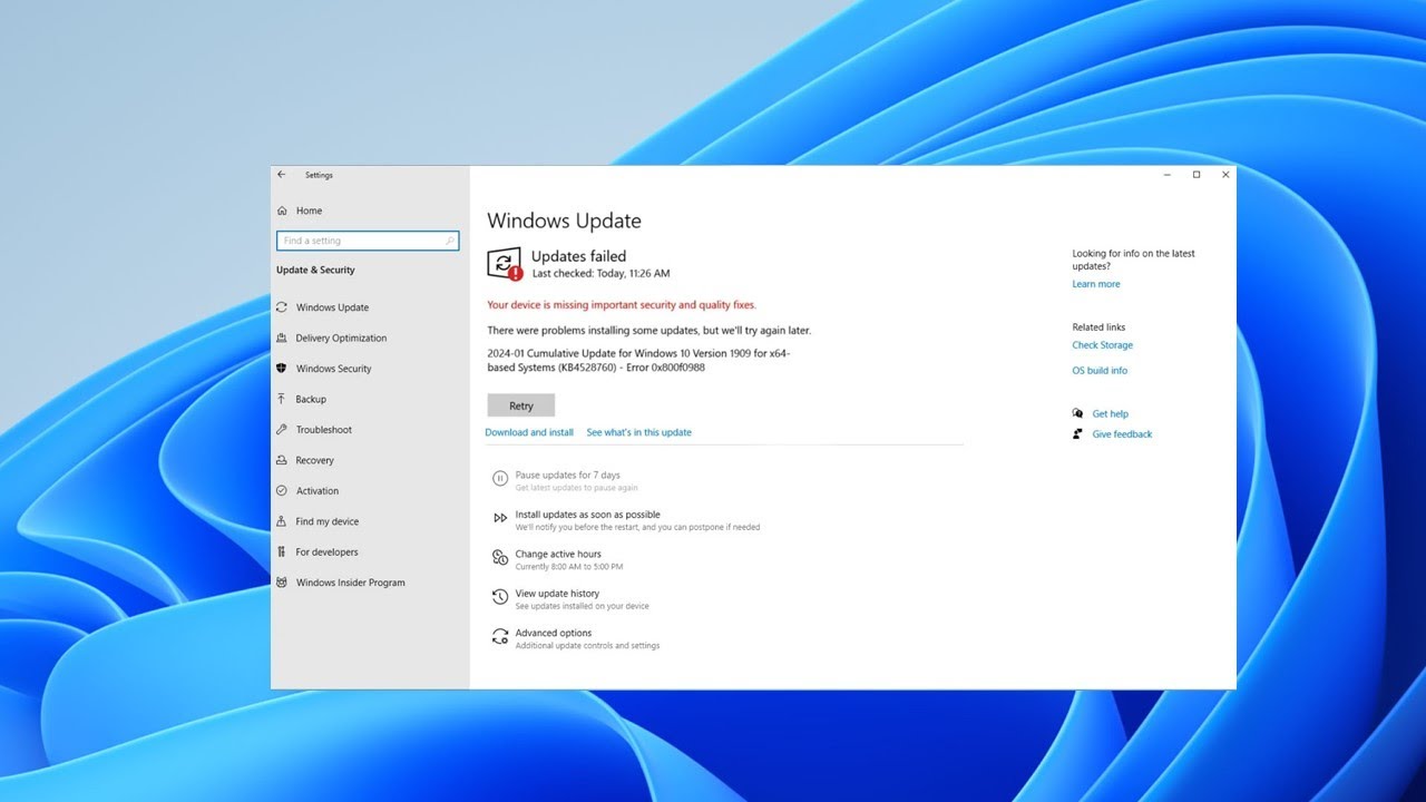 Windows 10 не устанавливает обновление KB5068781? Исправьте проблемы с зависанием обновления прям...