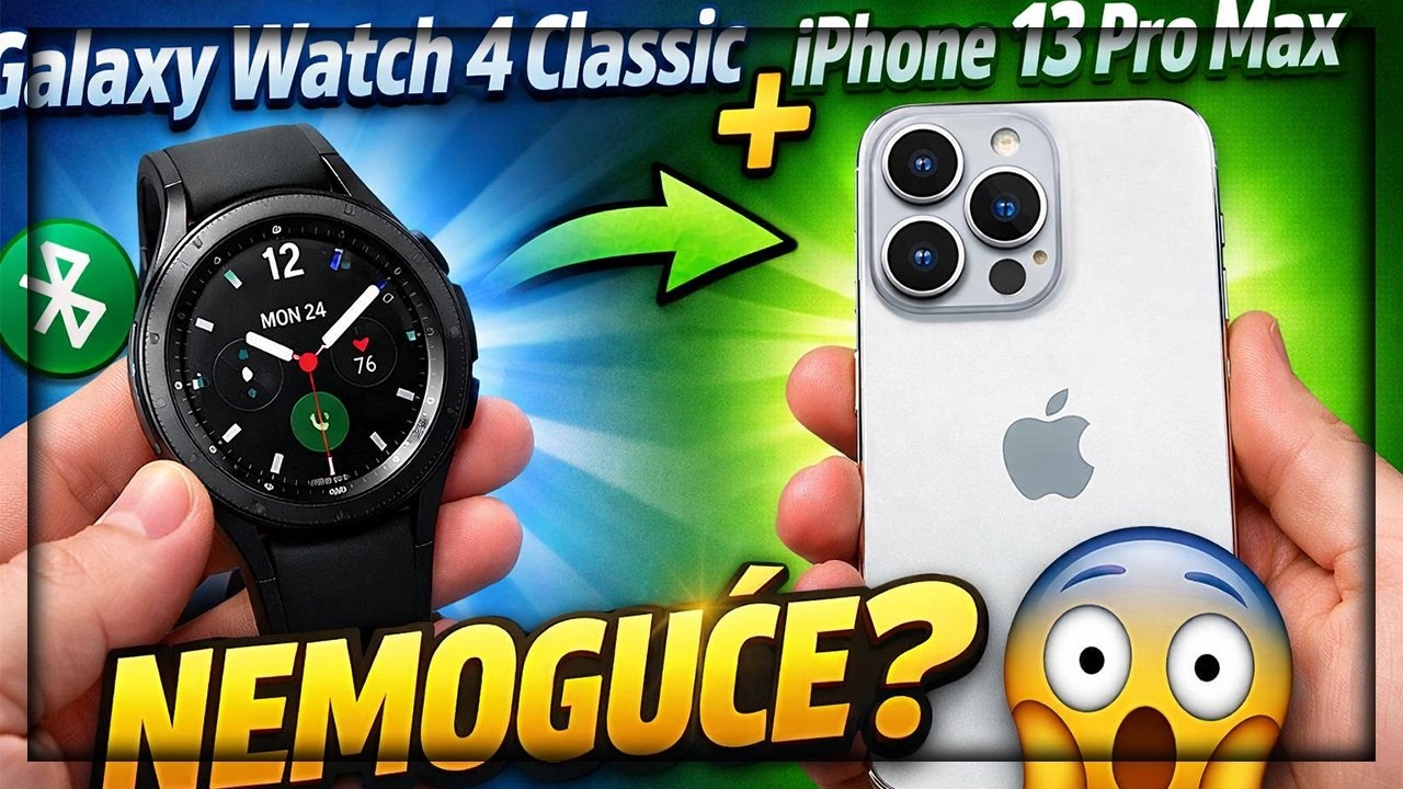 KAKO SAM POVEZAO Galaxy Watch 4 Classic sa iPhone 13 Pro Max 😳 (Radi!)