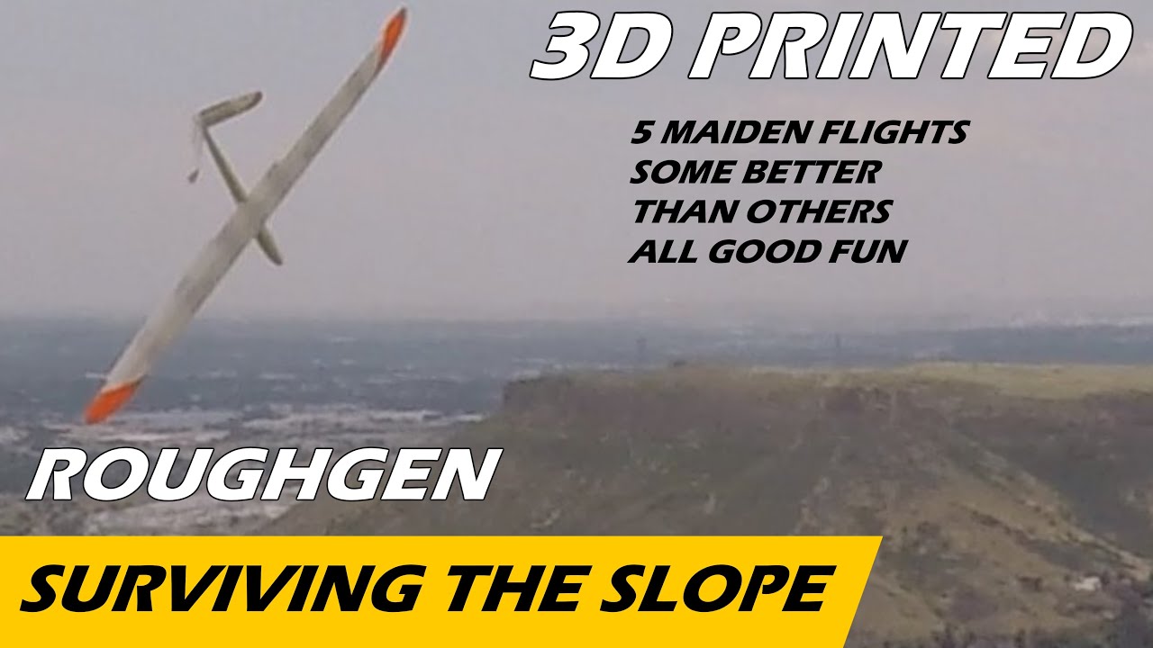 Surviving the Slope - 5 Maiden Flights of 3D printed slope gliders from Soarkraft.com