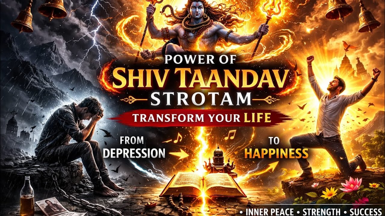  Shiv taandav strotam जब शिव जागते हैं… अंधेरा जल जाता है | Shiv Tandav Transformation 🔱