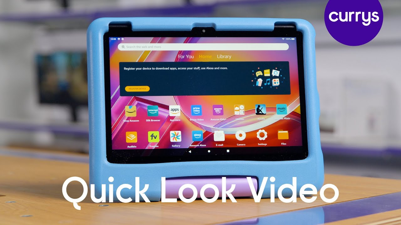 AMAZON Fire HD10 Kids 10.1&rdquo; (ages 3-7) Tablet (2023) &ndash; 32 GB, Blue - Quick Look