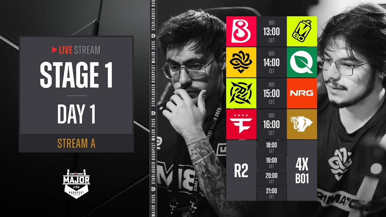 English Stream A | StarLadder Budapest Major 2025 - Stage 1 - Day 1