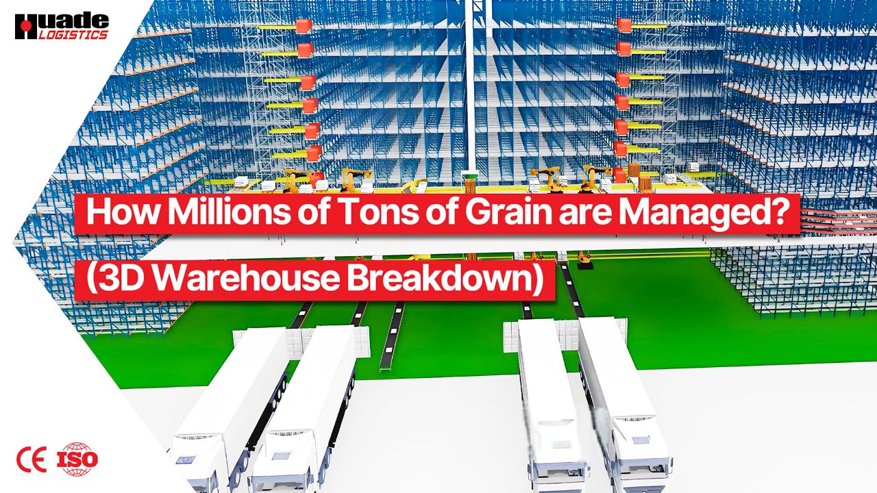 Automated Grain Storage Warehouse  3D Logistics System Simulation