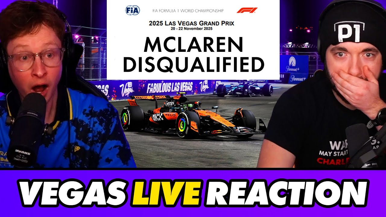 Our LIVE Reaction to DOUBLE McLaren DSQ at the Las Vegas GP