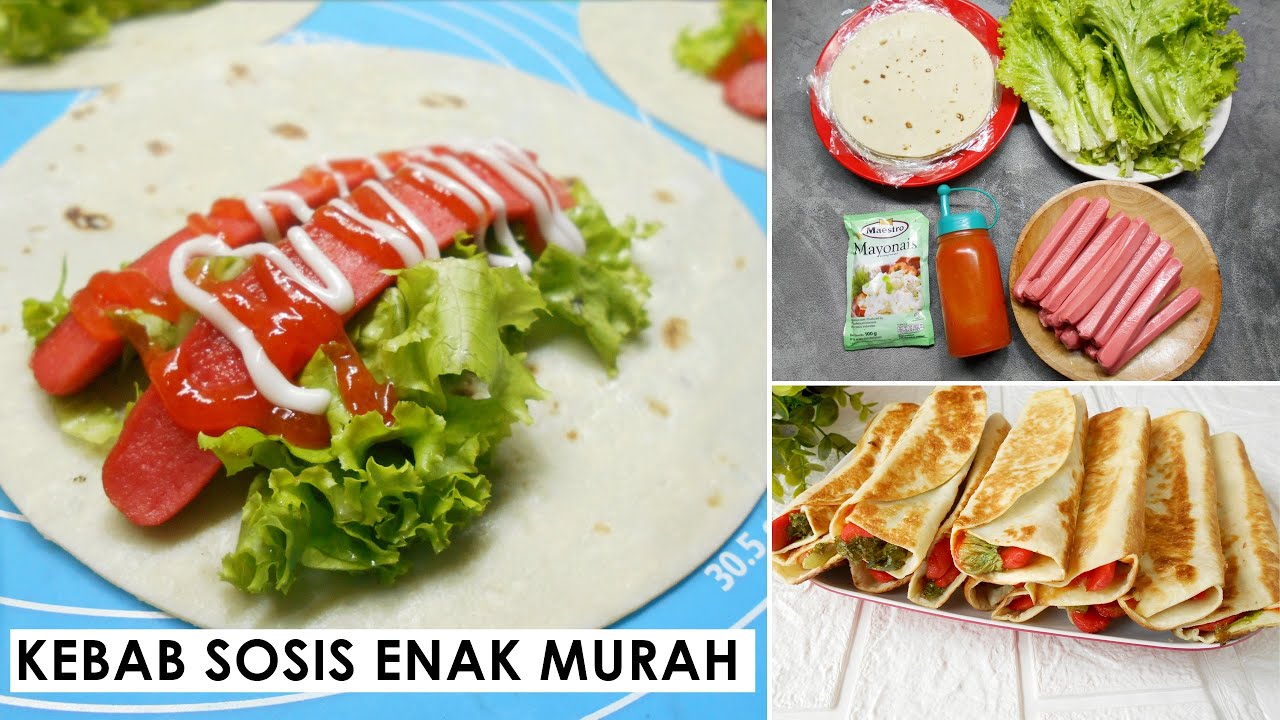 IDE JUALAN KEBAB EKONOMIS MODAL RP.2000 SAJA  - Kebab Mini Isi Sosis