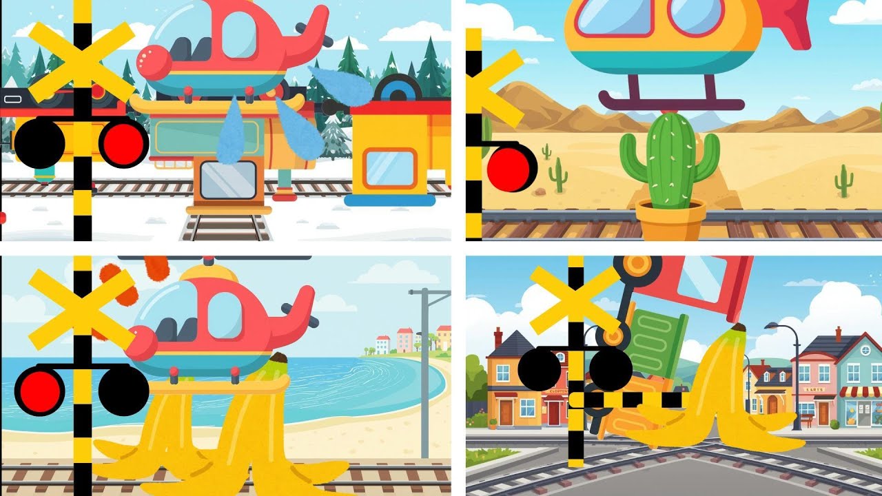 Trains Everywhere Mix! 🚆 | Compilation | Vehicles for Children