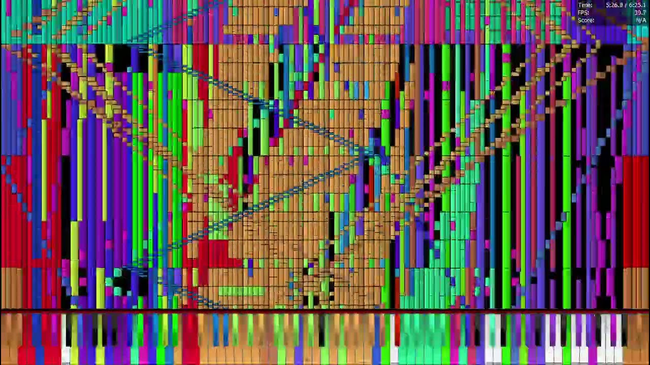 [Black MIDI] Bad Apple!! Remix Extended 3.83 Million | V6