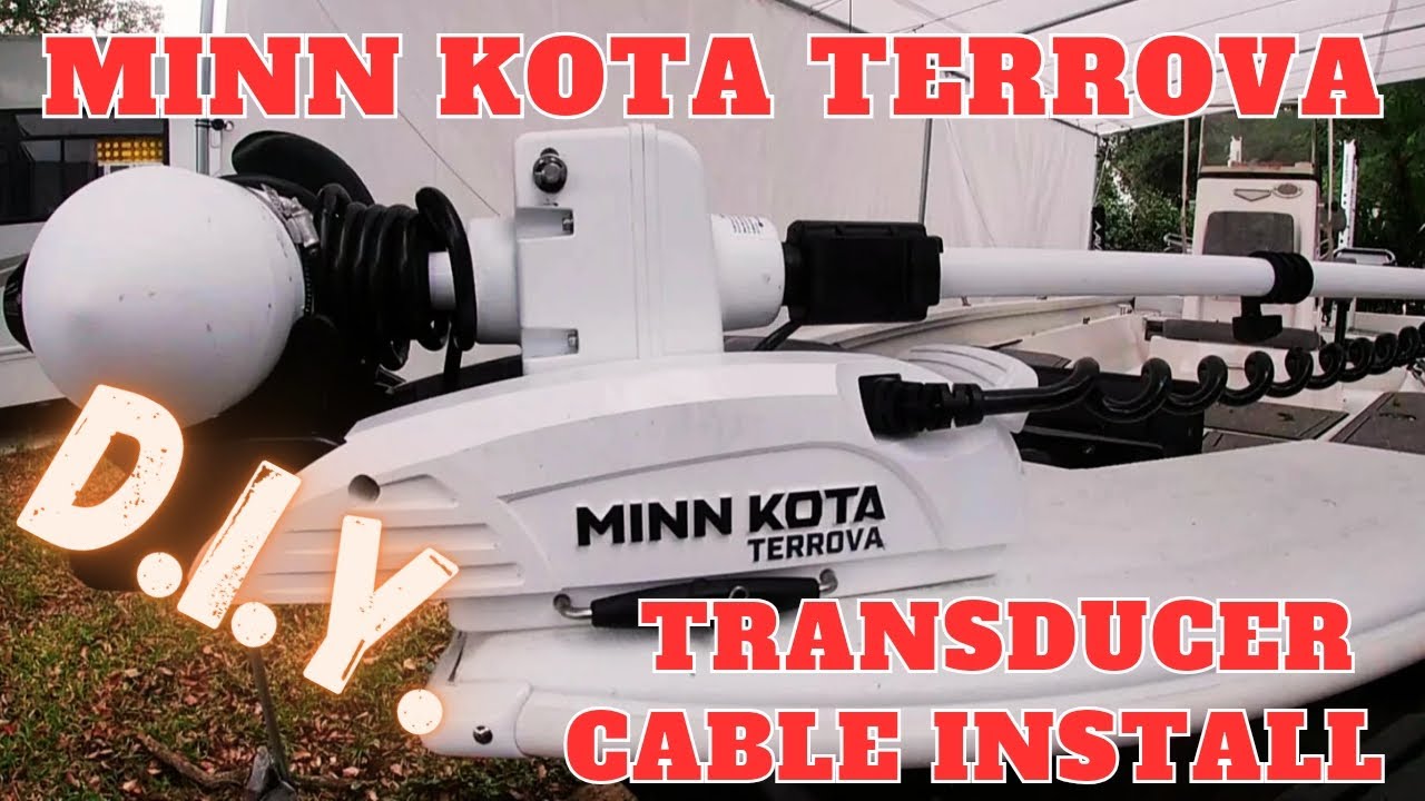 Minn Kota Terrova Easy DIY Transducer Cable Install💯 #bassfishing