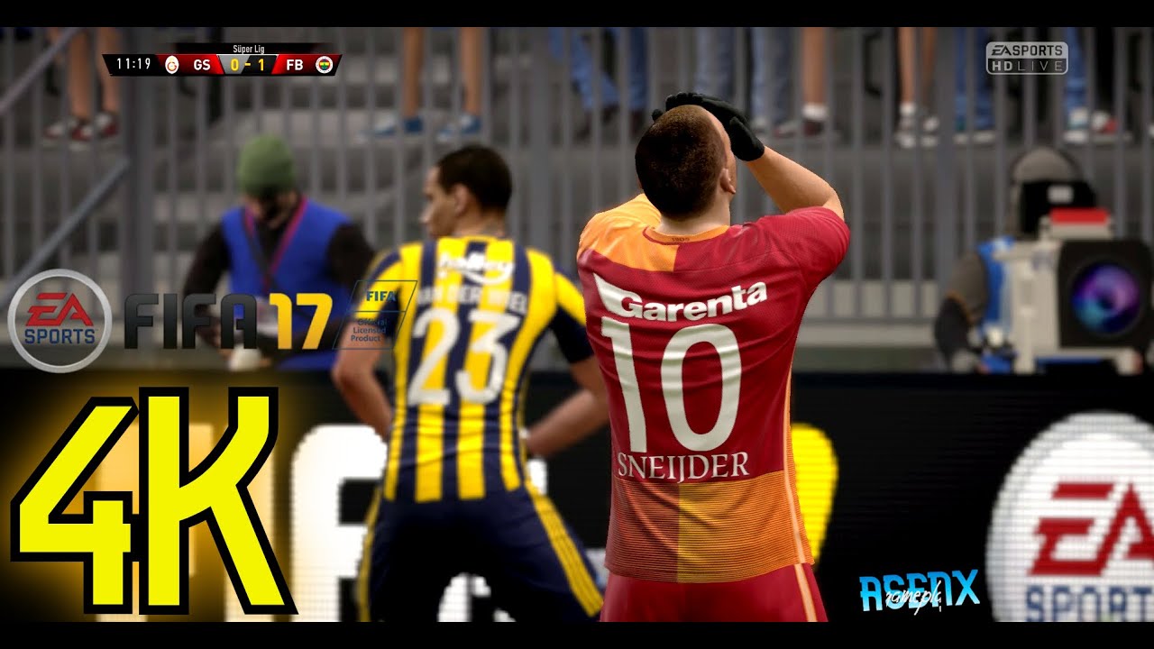 GALATASARAY vs FENERBAHÇE - FIFA 17 GAMEPLAY | 4K