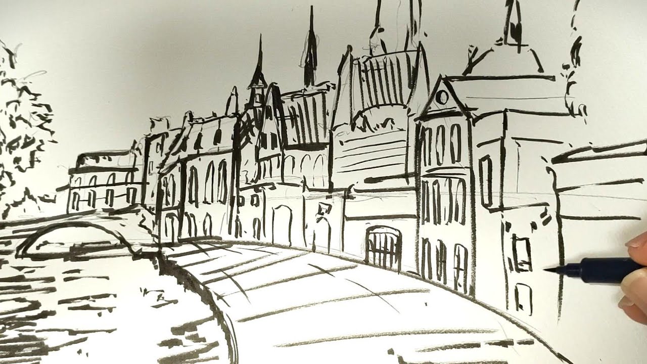 ピグマブラッシュペンで味のある絵を描く！ Draw tasteful pictures with Pigma Brush Pens! @ryotatakano