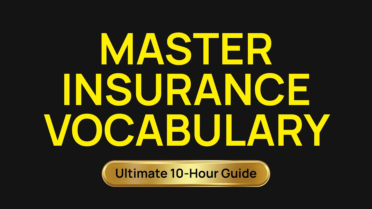 EVERY Insurance Term Defined (All Lines) (COMPREHENSIVE)