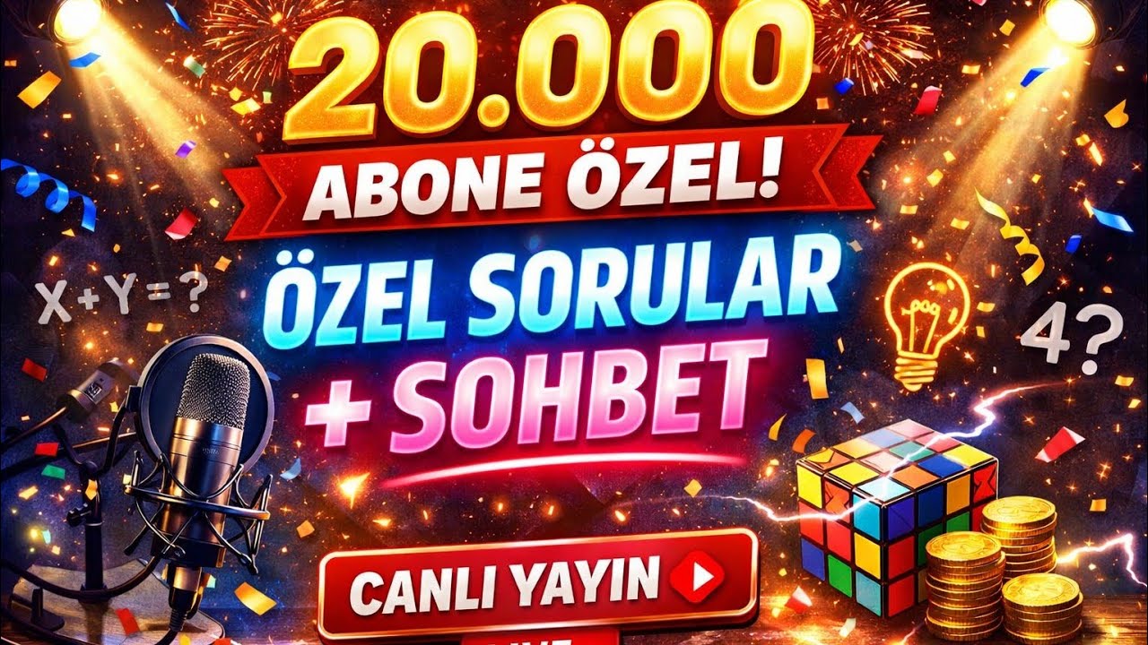 20K Olduk! Büyük Kutlama 🎊 Özel Sorular & Canlı Sohbet