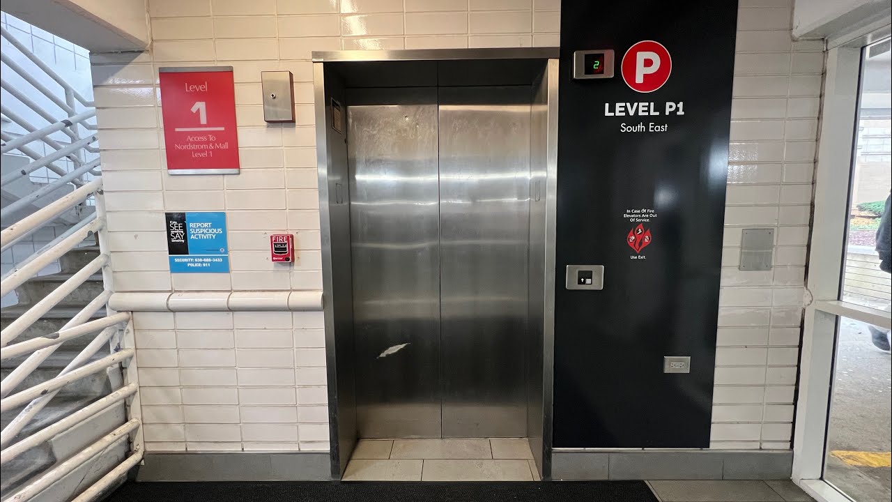 Fast Otis Traction Elevator - Oakbrook Center Red Garage - Oakbrook, IL
