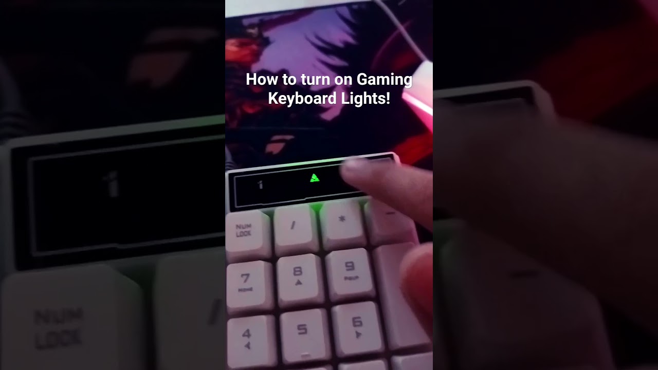 How to turn on Gaming Keyboard Backlight/Lights #computer #keyboard #tutorial