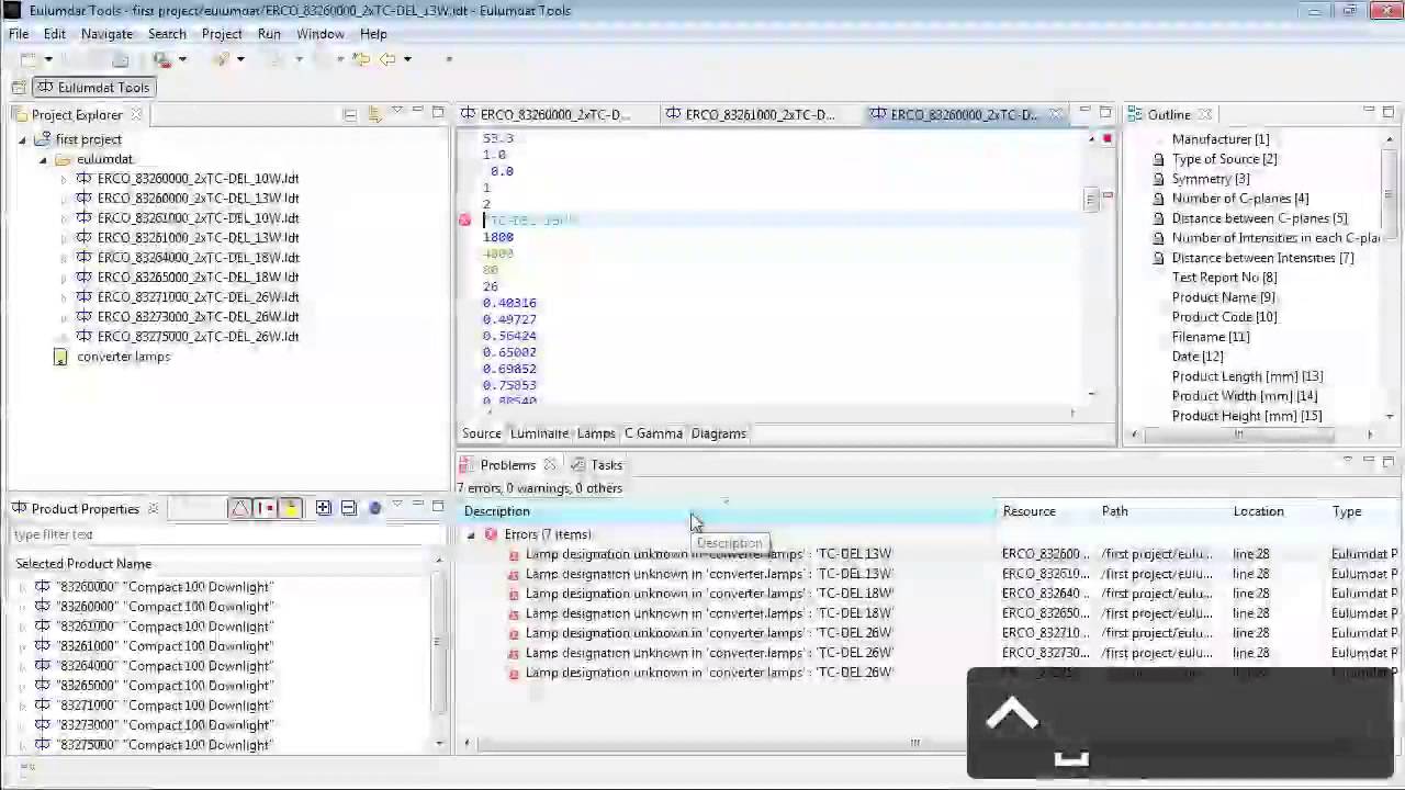 Validating EULUMDAT files