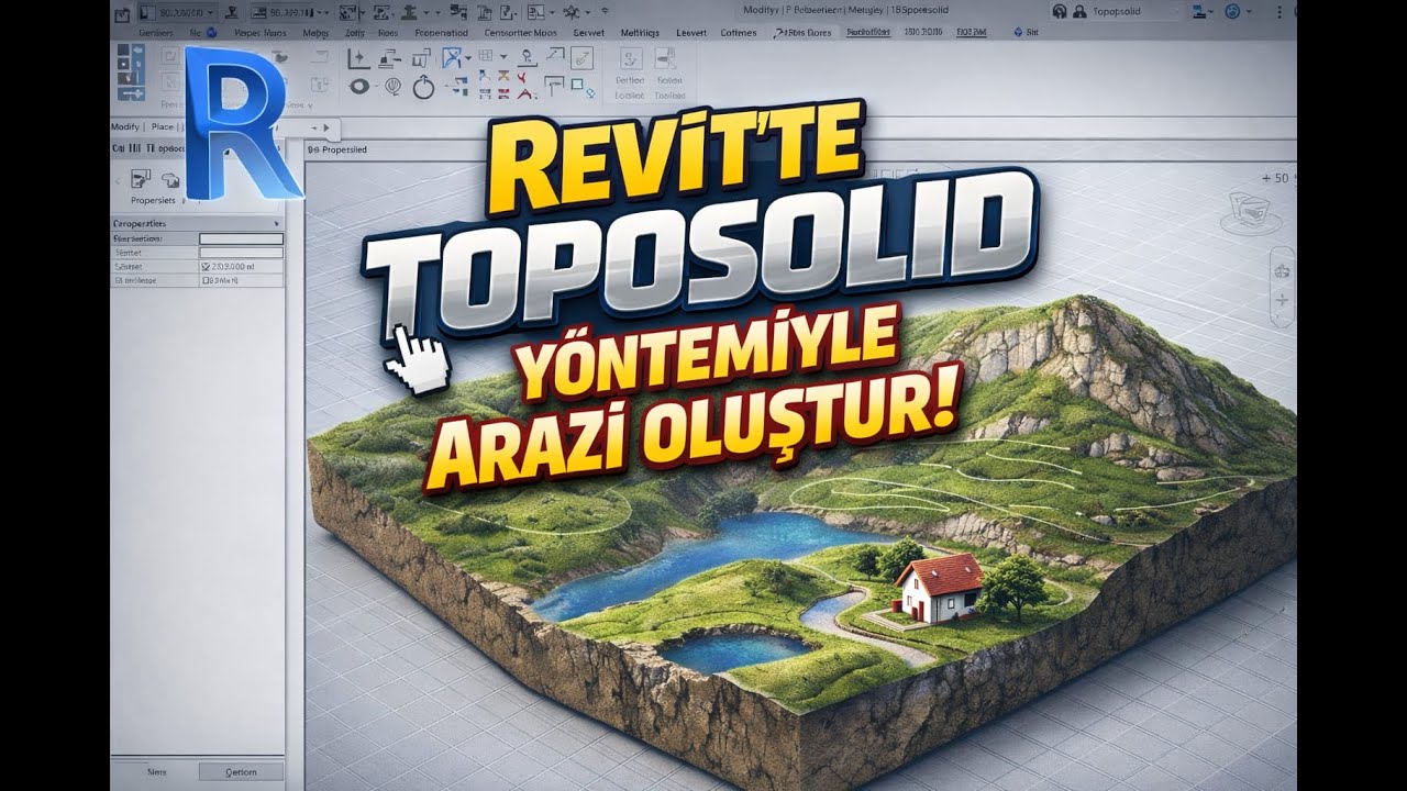 REVİT TOPOSOLİD İLE ARAZİ OLUŞTURMA! (2024 ile gelen değişiklik)