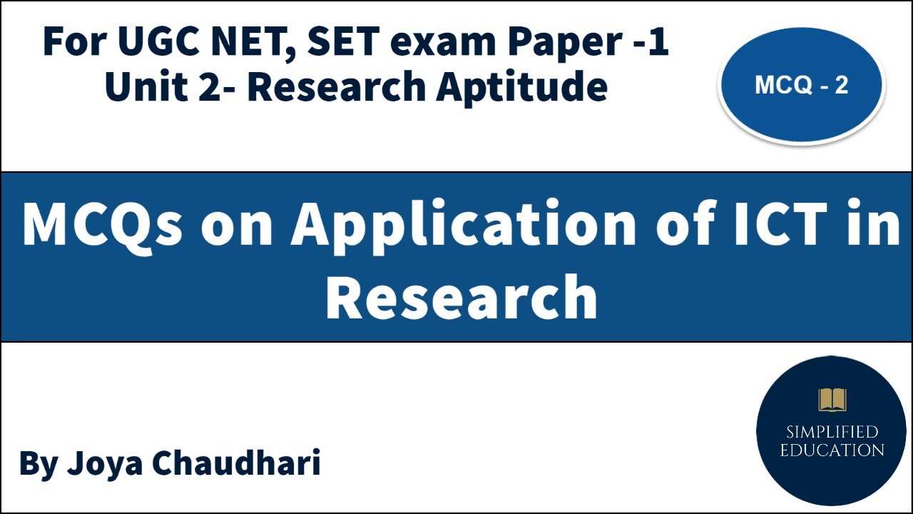 MCQs on application of ICT in Research I Research Aptitude