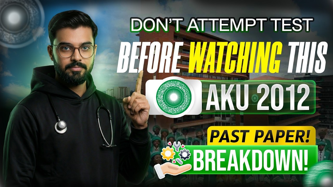 AKU BIOLOGY PAST PAPER 2012I COMPLETE SOLUTION OF BIOLOGY SECTION AKU EXAMI BY DR. MUHAMMAD SHAFAY