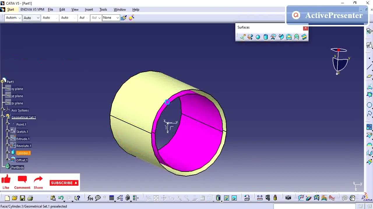 CATIA V5 | HOW TO CREATE DIFFERENT TYPES OF SURFACE | BEGINNERS TUTORIALS |SURFACE MODEL| PART 1