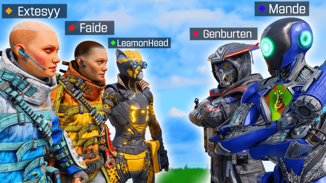 What happens when streamers fight each other in ranked? (@Faide,@Leamonheadvs@Genburten@Mande_)