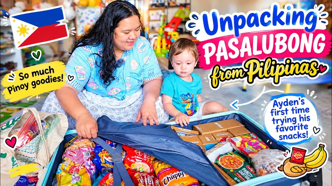 UNPACKING PASALUBONG FROM PILIPINAS 🇵🇭❤️ | So Many Pinoy Goodies! | Filipina-Romanian Family 