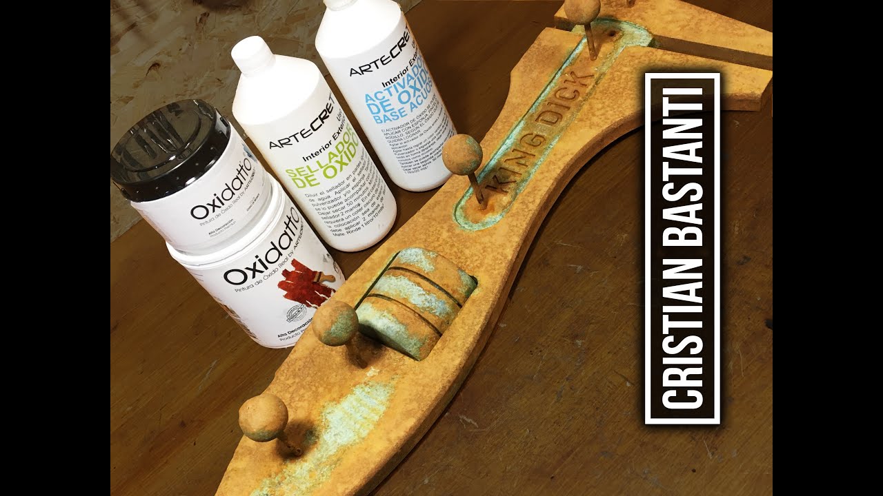 Aplicacion pintura efecto oxido OXIDATTO