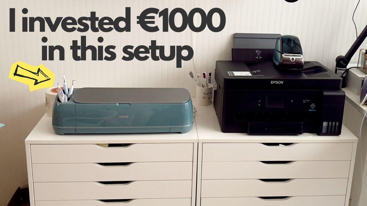 I Invested €1000 in a Cricut Maker 4 + EcoTank Printer | Stationery Stories #3