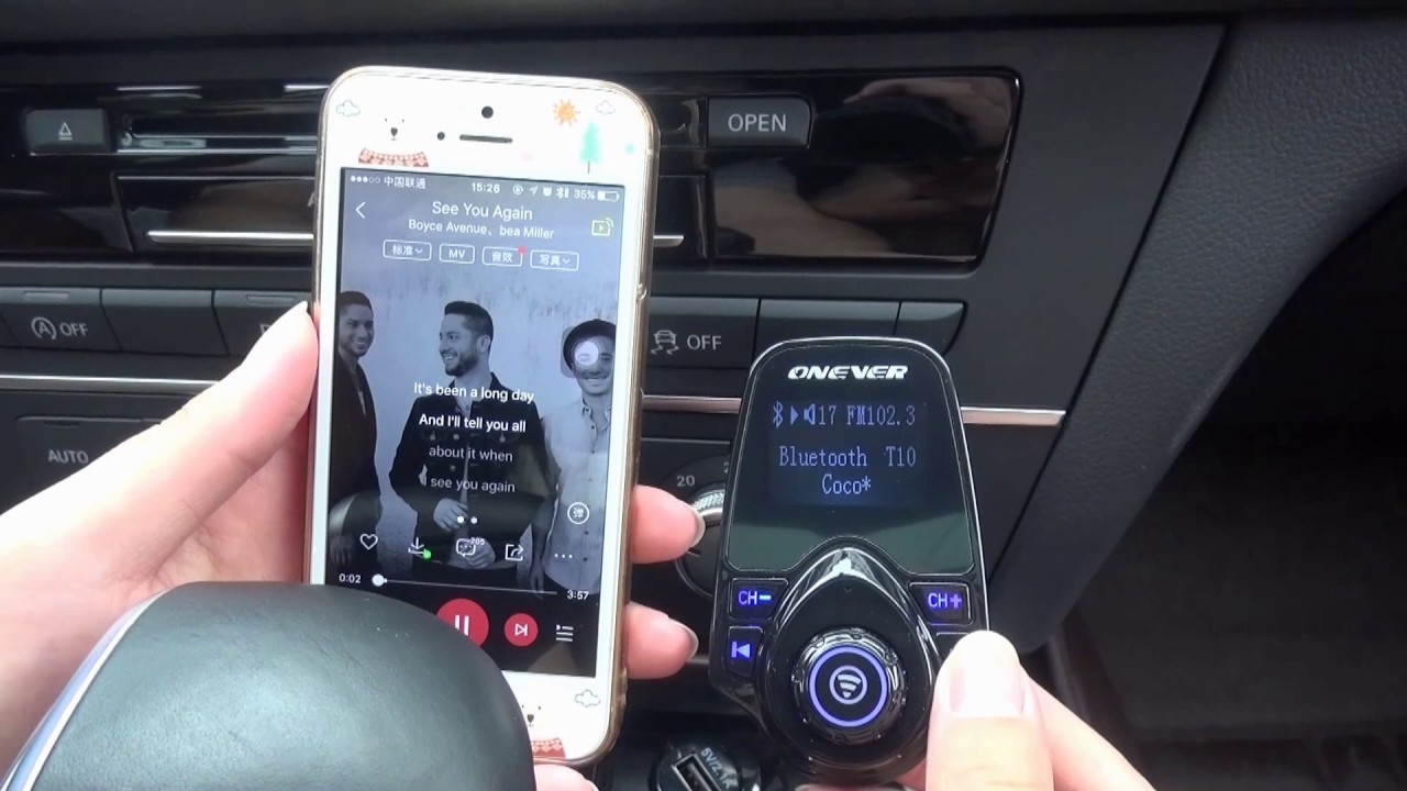 Onever T10 FM Transmitter Car Mp3 FM Modulator