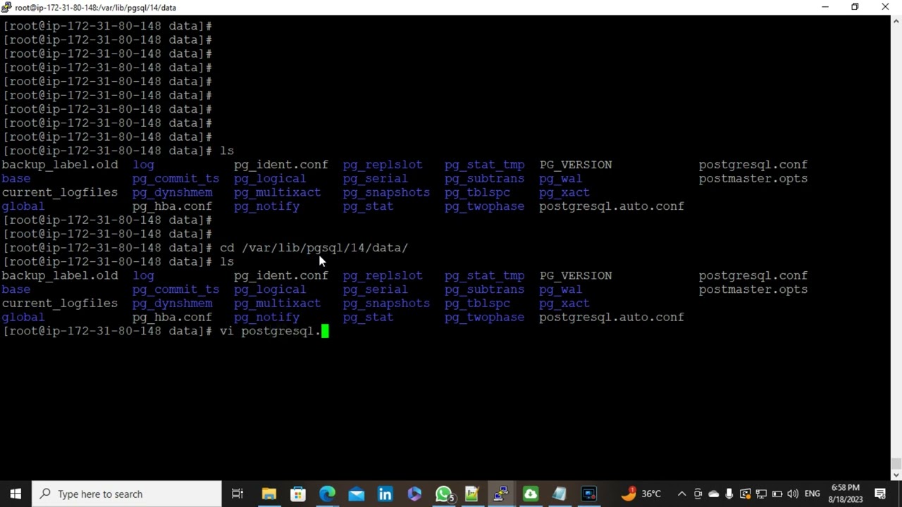 How to change data directory  postgresql-14 ?