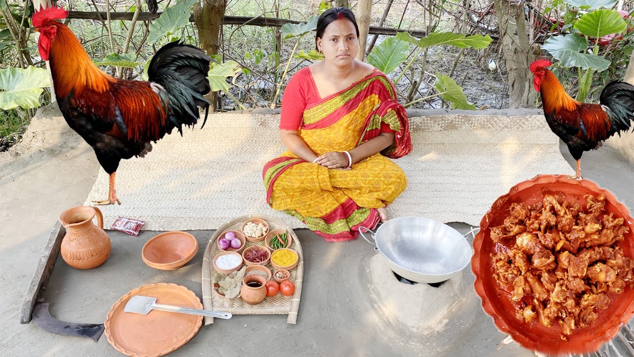 Deshi Country Chicken Cooking by our Grandmother and my Mother | Village Pure Deshi Country Chicken