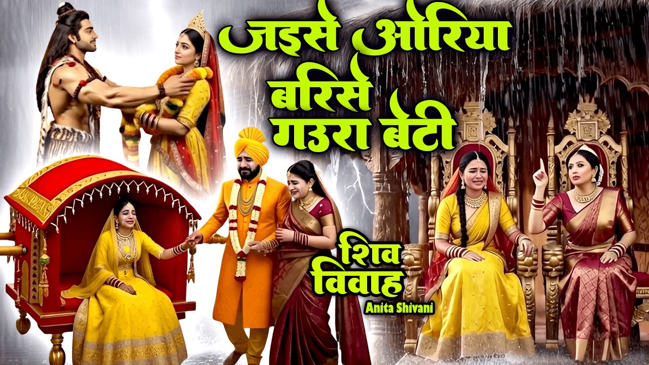#VIDEO #NEW || जइसे ओरिया बरिसे गउरा बेटी , शिव विवाह गीत || Anita Shivani Shiv Vivah Geet .