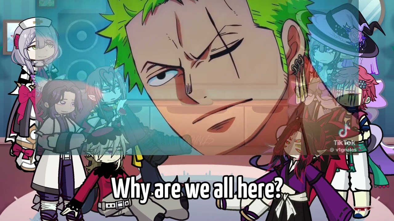 Fandoms react to Zoro | onepiece | strawhat | luffy | Gacha Life 2