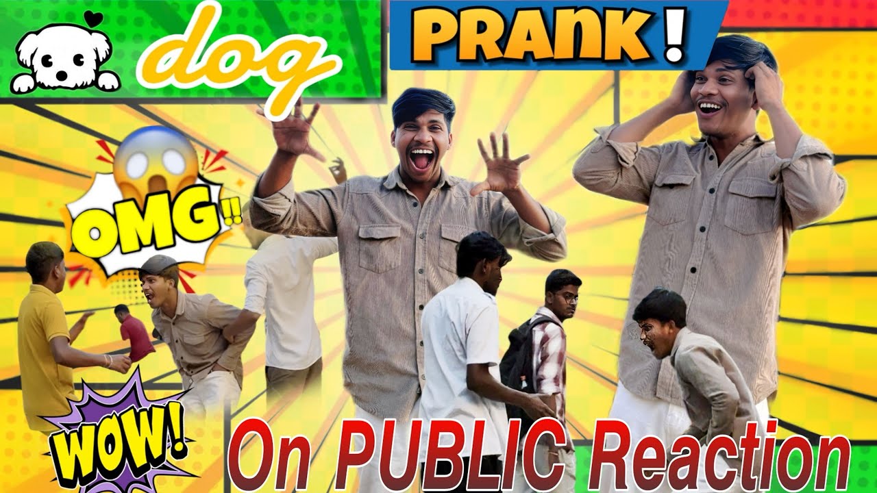 Dog prank on public reaction😂😂@BeastBoys_4 