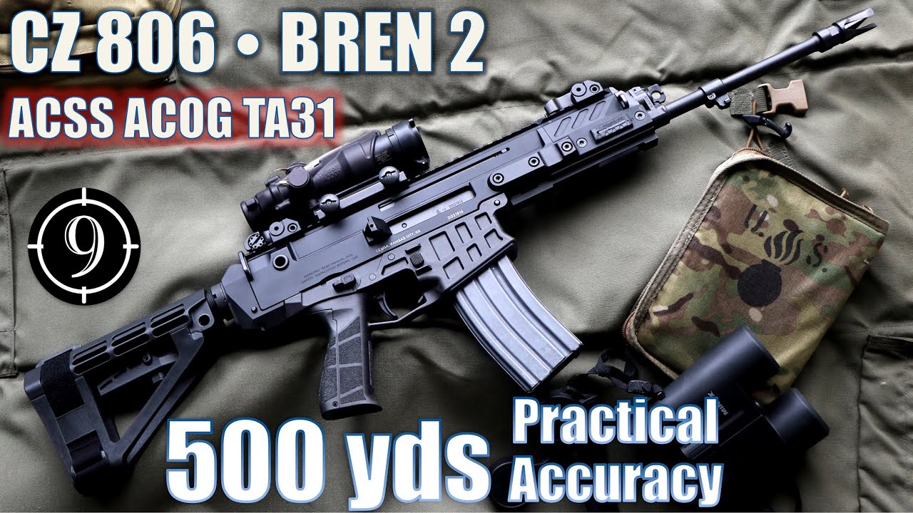 CZ 806 • BREN 2 на 500 ярдов: практическая точность с ACSS ACOG TA31